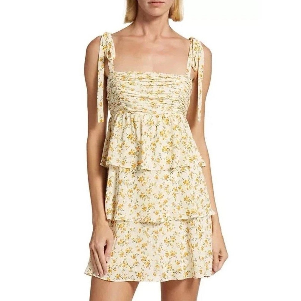 Reformation avni ruched size xl cottagecore wedding guest met